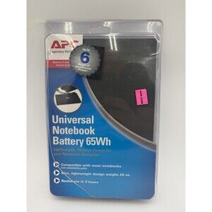 APC UPB60 Universal NOTEBOOK BATTERY 65Wh Open Box Untested Portable Power
